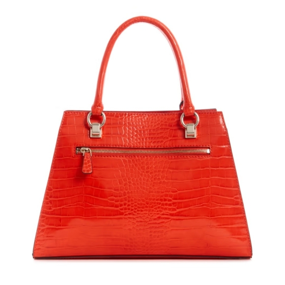 NEW GUESS ORANGE SATCHEL - Picture 4 of 4